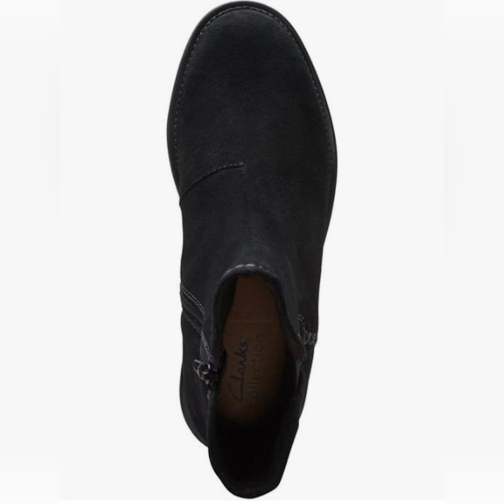 CLARKS Black Chelsea Ankle Boots 7 - Picture 5 of 11